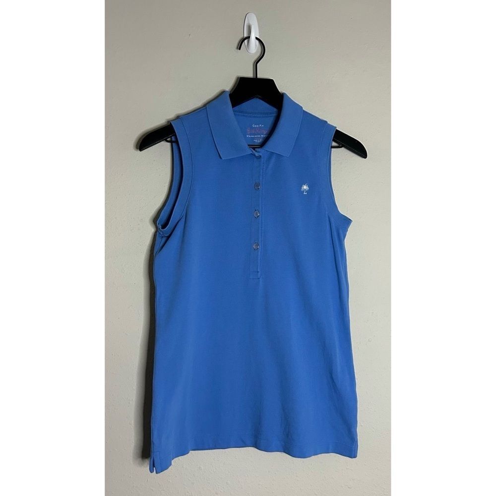 Lilly Pulitzer Sleeveless Polo Tank in Bright Blue Size Medium